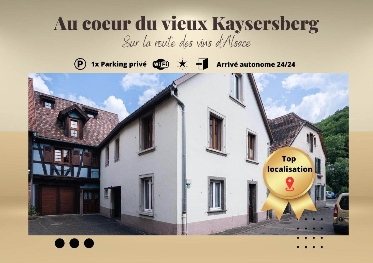 Gite Au Coeur Du Vieux Kaysersberg - Parking Prive & Wifi 外观 照片